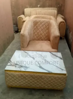 Brand New Luxury 7 Seaters Sofa Set With Center Table