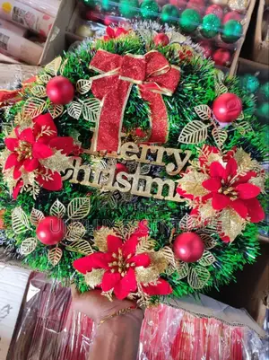 Christmas Wreath Available in Silver and Green