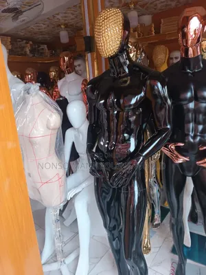 Stone Face Black Male Fibre Mannequin