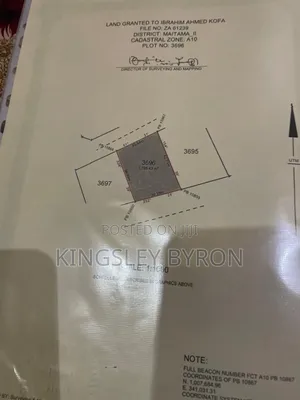 Fast Sales 1200 SQM of Residential Land in Maitama 2 Is Available