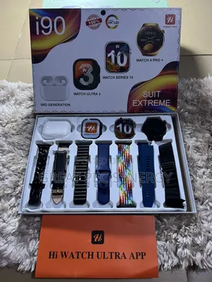 I90 Smart Watch 10 In 1 (3 Smartwatches) And Several Bands