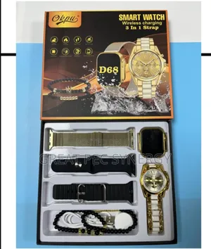 D68 Smart Watch Wireless Charging 3 In 1 Strap