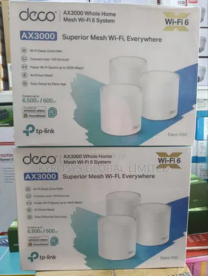 Tplink Ax3000 Deco X50 Wifi6 Whole Home Mesh