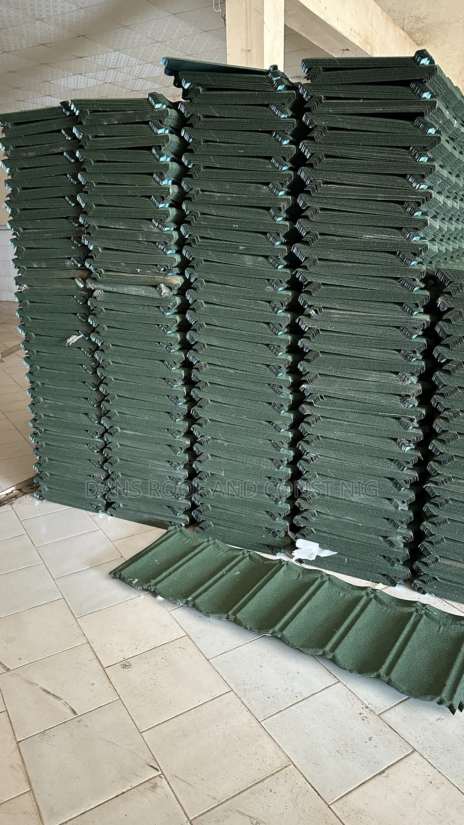Plain Green Bind Roofing Sheet