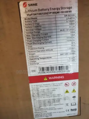 Srne 5kwh Lithium Batterysrne 5kwh-48v (Eoc05b) Lithium Battery