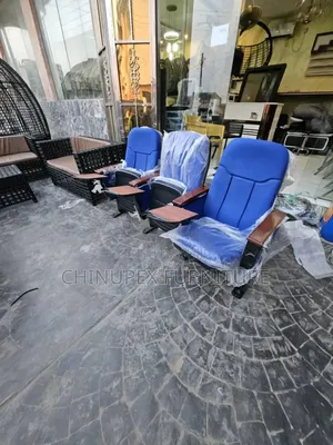 Auditorium 3 Seaters Chairs With Writing Pad