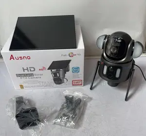 Ausno 8mp 4g Dual Lens Solar Big Outdoor Camera (Ubox App)