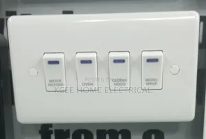 Original 4 Gang Grid Switch With Light – Strong Reliable
