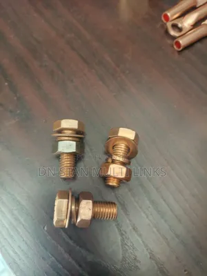 Copper Bolt And Nut 1"