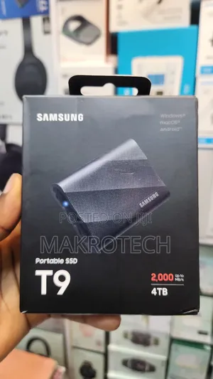 Samsung T9 Portable Ssd 4tb, Usb 3.2 Gen 2x2 Upto 2000mbps