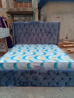 Quality 6/6 Upholstery Bed Frame With Quality Mattress