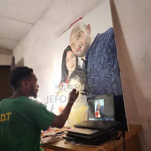 Family Portrait Artist in Lagos | Custom Canvas Paintings |Family Gift