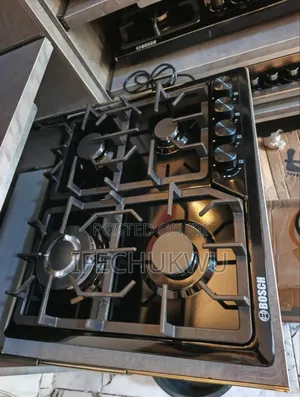 Original Bosch 4 Burners Inbuilt Automatic Gas Cooker Stainless Steel