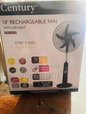 Century 18inches Rechargeable Standing Fan 45n