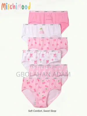 6-Pack Cotton Underwear Pants for Little Girls