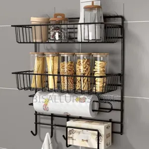 Kitchen Paper Holder And Spice Rack