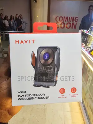 Automatic Wireless Car Charger And Phone Holder By Havit