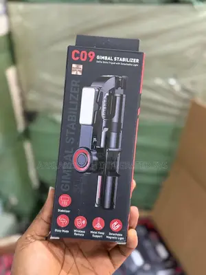 C09 Gimbal Stabilizer  Selfie Stick Tripod With Detachable Light 