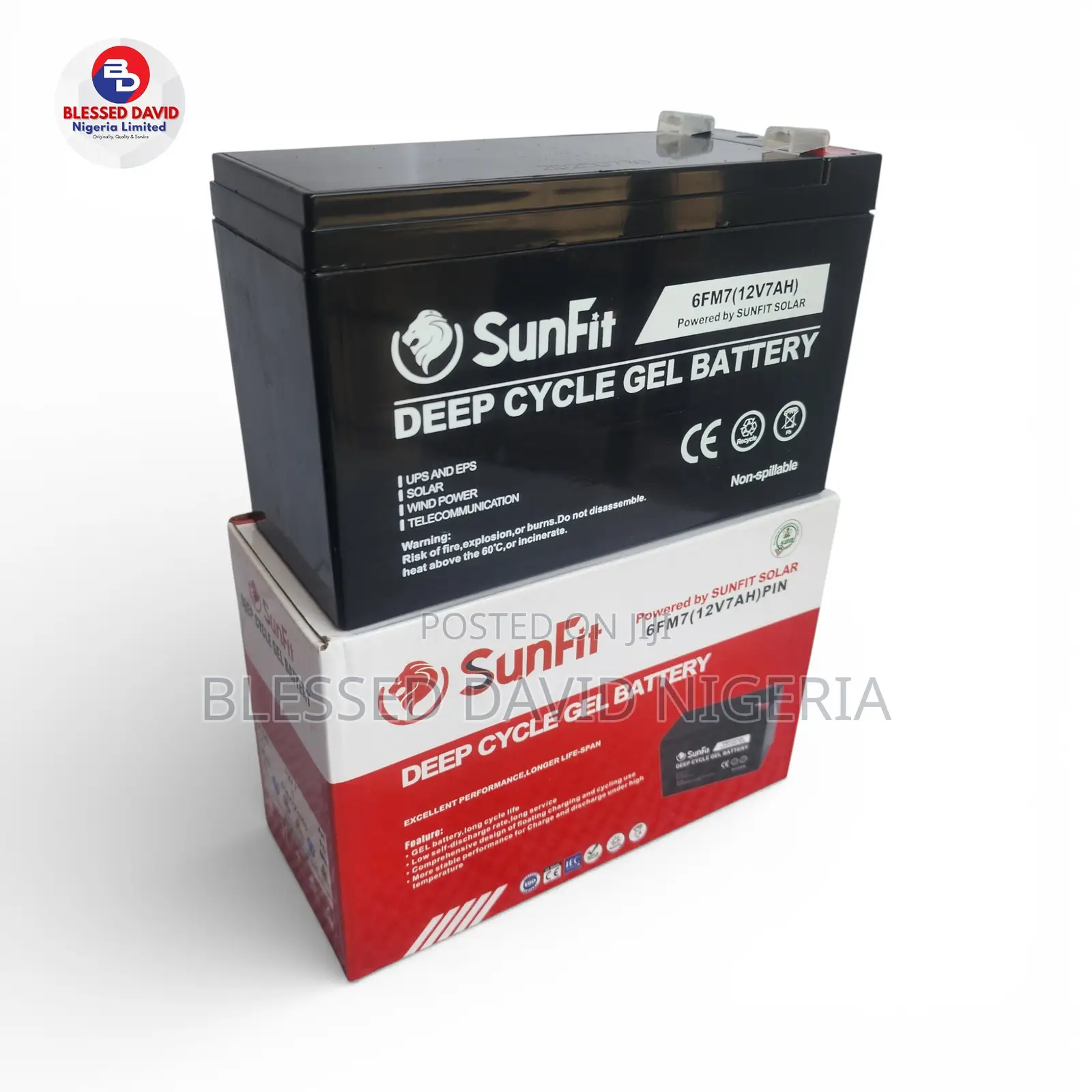 Sunfit 12v 7ah Replacement Battery