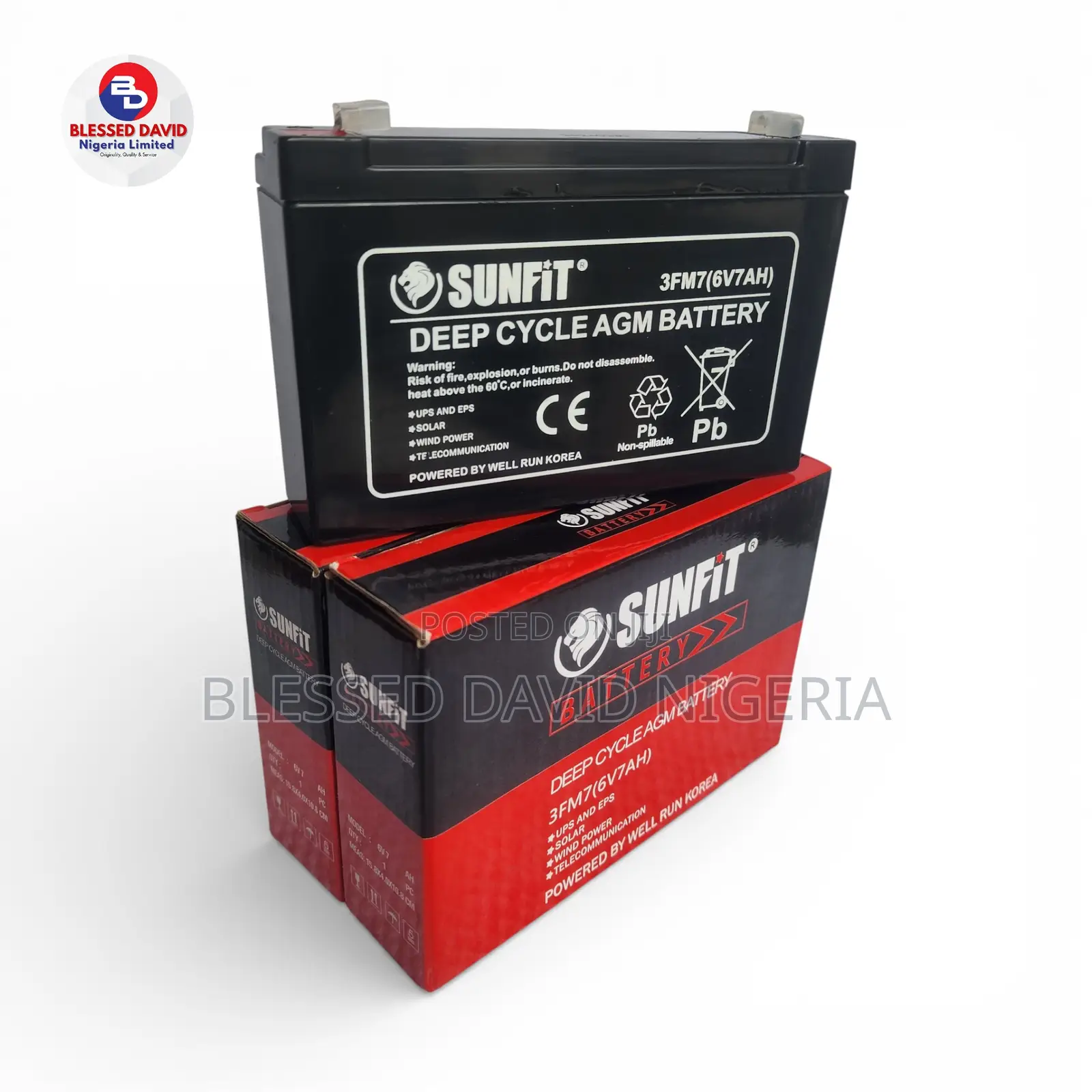 Sunfit 6v 7ah Replacement Battery