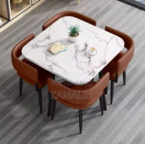 Marble Dining Table With 4 Chair