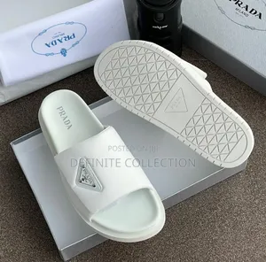 Prada All White Quality Slides