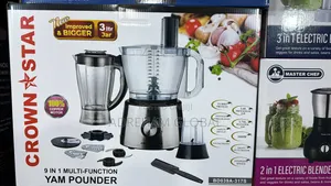 Crown Star 9in1 Multi Function Yam Pounder