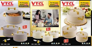 VTCL 3pcs Cooler Set Insulated Casserole,1500, 2000, 2500ml