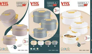 VTCL Shell 3pcs Cooler Set Insulated Casserole,1500, 2000, 2500ml