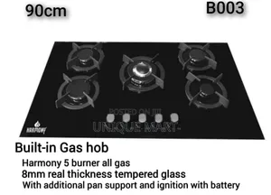 90cm 5 Gas Burner.Brand: Harmony
