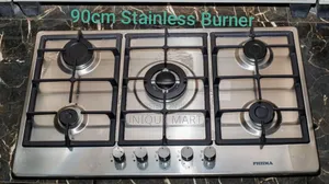 90cm Stainless 5 Gas Burner. Brand: Phiima