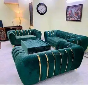 Luxury 7 Seater Living Room Fabric Made Sofa Chair.
