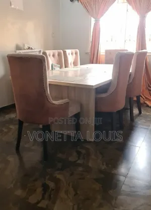 6-Seater Velvet Dining Set - Great Condition!