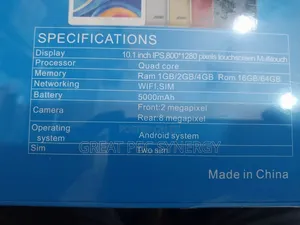 10 Inches Children Tablet