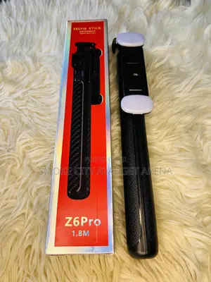 Z6 Pro Selfie Stick -Tripod Stand With Selfie Button , Adjustable