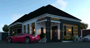 Architectural Plan for Bedroom Bungalow All en-Suits