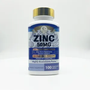 Zinc Supplement 50mg Chelated Complex 100 Tablets