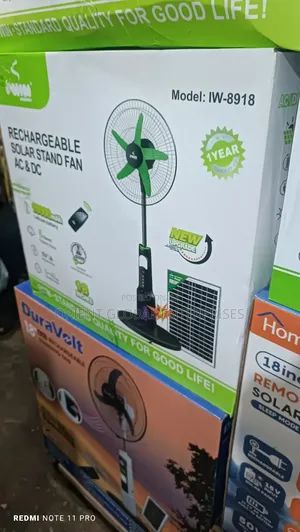 Iwin Solar Rechargeable Fan With Solar Panel
