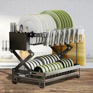 2 Tier Folding Plate Rack