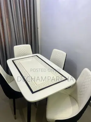 Versace Top Marble Dining Table Set