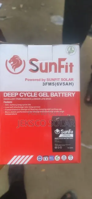 5ah 6v Deep Cycle Gel Battery.