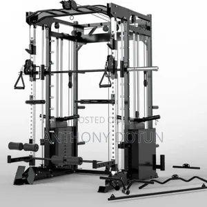 Commercial Smith Machine With Cable Crossover