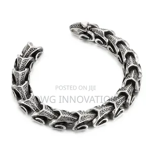 Stainless Steel Gothic Mens Bracelet