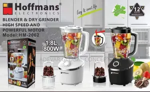 1.8l Hoffmans 800 Watts Blender and Dry Grinder