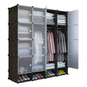 4 Partition High Quality Plastic Wardrobe