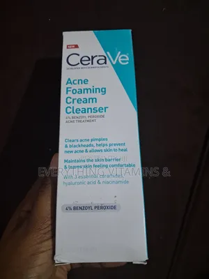 Cerave 4% Benzoyl Peroxide Acne Foaming Cream Cleanser