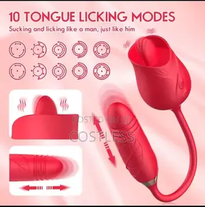 Rose Vibrator 10 Speed Vibrating Clit Nipple Sucker