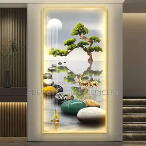 Crystal Stone Led Light Wall Frame - Swipe for More Designs