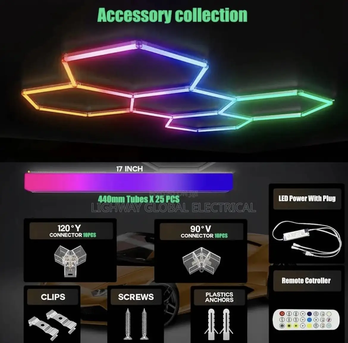Multi Color Hexhon Light
