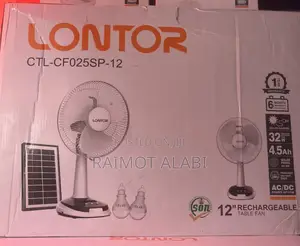12inches Lontor Rechargeable Fan